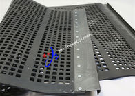 الشاشة المطاطية الصناعية المتوترة بالاهتزاز النخل شبكة 30 مم -60 مم سماكة